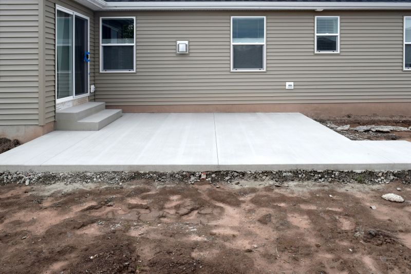 Concrete Patio Installation detail