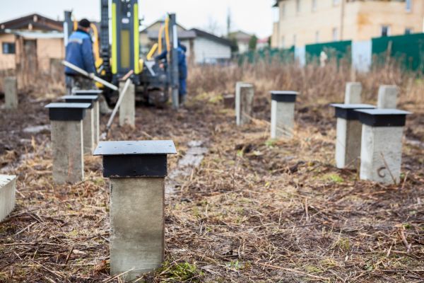 Concrete Piling Installation in Bellingham