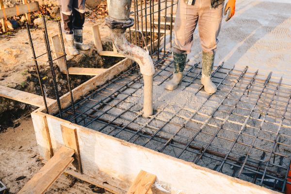 Pole Barn Foundation Pouring in Bellingham